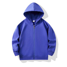YOUSNH Kids Long Sleeve Zipper Hoodie, Soft Unisex Sweatshirt with Pocket, Blue, 2-3 Years, Compatible with Standard Sizes