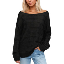 Pulls pour femmes automne-hiver, col rond, manches longues, pull décontracté