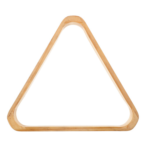 OUNONA Solid Wood Triangle Billiard Ball Rack for Pool Table with Precise Positioning and Light 8 Balls Storage
