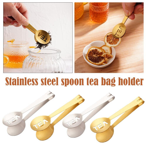 Teebeutelzange aus Edelstahl (12 cm, 2er-Pack) 2
