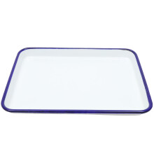Enamel Bake Enamel Baking Roasting Tray Rectangular Serving Dish Pie Baking 10.61x7.47x0.98in
