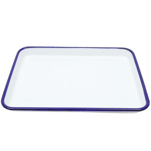 Enamel Bake Enamel Baking Roasting Tray Rectangular Serving Dish Pie Baking 10.61x7.47x0.98in