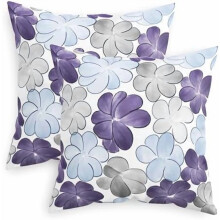 2er-Set Polyester-Kissenbezüge (45,7 x 45,7 cm)