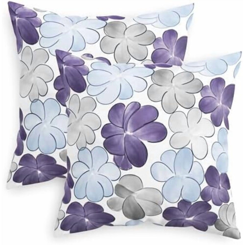 Set van 2 polyester kussenhoezen (18x18 inch)