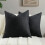 Housses de coussin en chenille double face 66 x 66 cm, lot de 2 1
