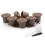 Ensemble de 3 filtres à café réutilisables marron de 20 ml 3