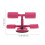 Sit-up Assist Device with Suction Cup Double Bar Pink 1 Pc 2