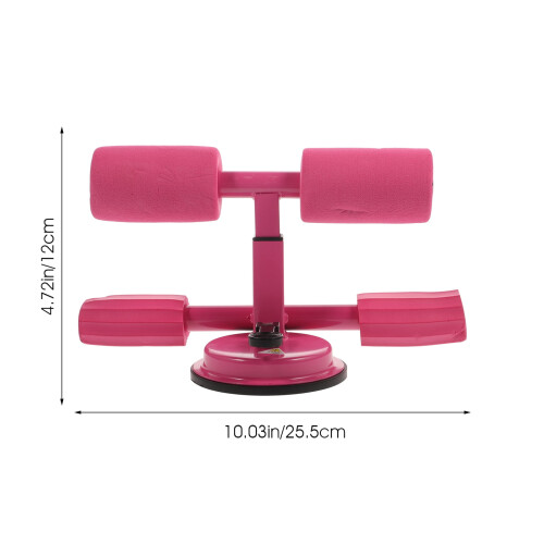 Sit-up Assist Device with Suction Cup Double Bar Pink 1 Pc 1
