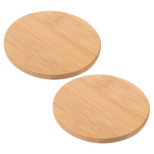 Couvercles en bambou pour tasses en céramique et en verre – Lot de 2