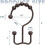 Doppelgleit-Duschvorhangringe, Metall, 12er-Set 3
