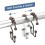 Doppelgleit-Duschvorhangringe, Metall, 12er-Set 2
