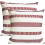 Conjunto de 2 capas de almofada de linho com bolinhas pretas, 45x45 cm (18x18 polegadas). 1
