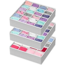 Set organizator sertare: 24 de celule + 16 celule, gri