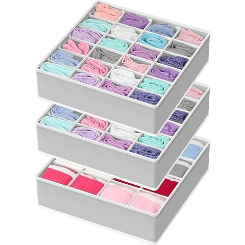 Set organizator sertare: 24 de celule + 16 celule, gri