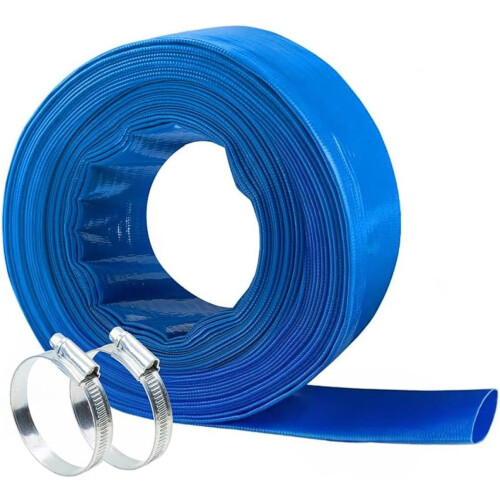 2" x 100 ft PVC Lay-Flat Backwash Hose