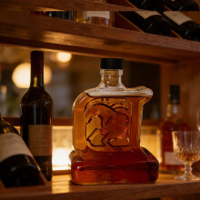 Carafe à whisky en forme de cheval, bouteille en verre de 150 ml