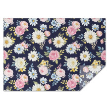 Nappe rectangulaire en polyester Ă motif floral 152 x 213 cm