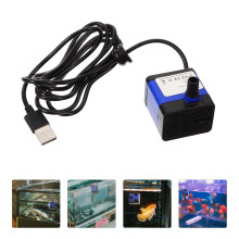 USB merülő vízszivattyú, fekete műanyag, 1 db