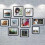 Ensemble de 5 cadres photo 18x24, cadres muraux noirs 2