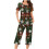 Damen-Pyjama-Set mit Weihnachtsmuster, Flanell-Kurzarmtop 1