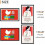 Ensemble de 5 cadres photo 18x24, cadres muraux noirs 5