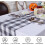 Τραπεζομάντιλο Buffalo Plaid Γκρι Λευκό 13x72 ίντσες 4