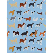 Flanellen plaid met schattige hondenprint, 50x40 inch