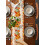 Cotton Linen Table Runner 13 x 72 in – Orange Blue 5