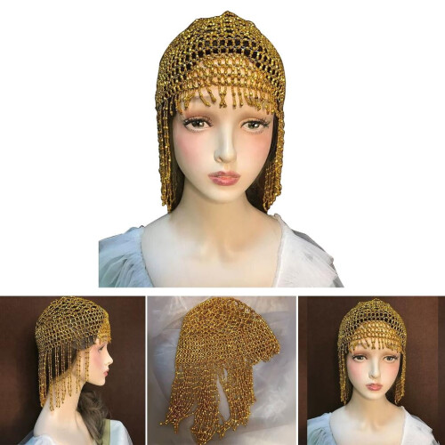 Coiffe à perles style Charleston vintage, 25 cm 1