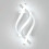 Applique murale LED moderne noire 21W 6500K 1