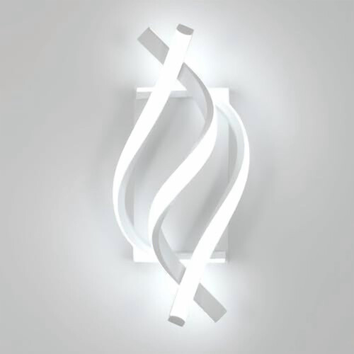 Applique murale LED moderne noire 21W 6500K