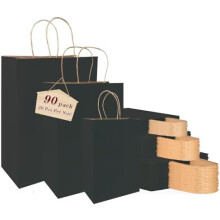 120 sacs cadeaux en papier kraft – Petit, moyen, grand