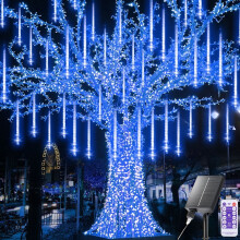 LED-meteorenregen lichtslinger blauw 288-LED8-buis