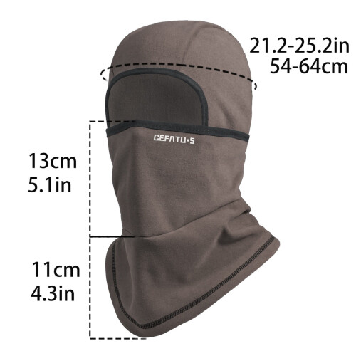Fleecefodrad balaklava för män, 1-pack 2