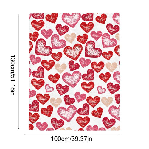 Red Heart Fleece-Wohndecke, superweiche Mikrofaser 2