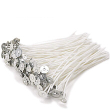 FAGINEY 100 Pcs Eco Candle Wick, Low Smoke 3.1/3.9/ 4.7/5.5/5.9/7.9in Pre-Waxed & Natural Cotton Core,for Candle Making,Versatile DIY Candles Wicks