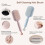 Retractable Cushion Massage Comb White 1pc 4