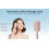 Retractable Cushion Massage Comb White 1pc 6