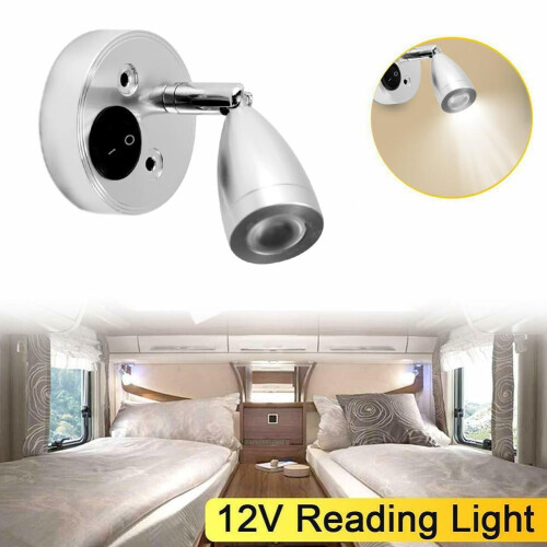 Εσωτερικό φως ανάγνωσης LED 12V Ασημί αλουμίνιο 1
