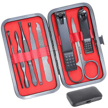 8-Piece Nail Clipper Set with Travel Case – Professional Manicure & Pedicure Kit, Compatible with All Nail Care Needs