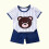 Ensemble d'été imprimé à manches courtes pour tout-petits (3M-6T) 4