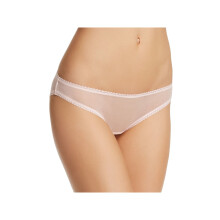 Slip bikini hipster rosa in rete trasparente L
