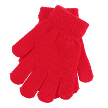 Homoyoyo Red Warm Knitted Five Finger Gloves for Winter Comfort and Outdoor Use