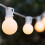 G40Edison String Lights Outdoor 50ft50Clear Bulbs 1