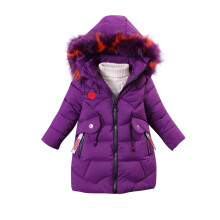 Girl Winter Coats Heavyweight Hooded Puffer Jacket Kid Parka Fleece Snow Outwear