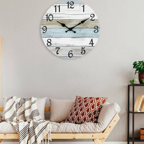 DESIGNICE Wall Clock Energy-Efficient Living Room Wall Decor Stylish Functional Modern Wall Clock,522 1