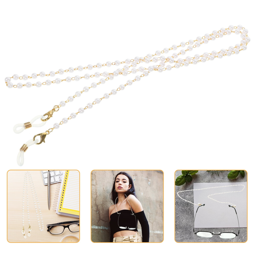 Pearls Bead Eyeglass Chain Sunglass Holder Eyeglass Holder Eyeglass Neck Chain Lanyard Necklace