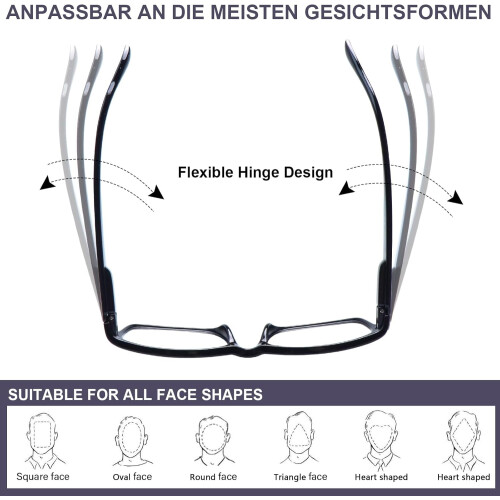 Lesebrillen mit Blaulichtfilter, 3er-Set 2