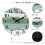 DESIGNICE Wall Clock Energy-Efficient Living Room Wall Decor Stylish Functional Modern Wall Clock,522 3