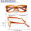 Reading Glasses for Women Oversized Square Spring Hinge 5